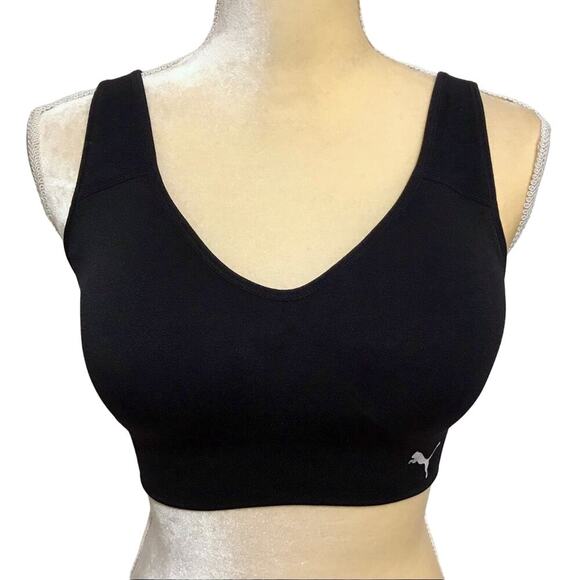 Puma NWOT Black Seamless Sports Bra Women Various - Picture 1 of 11